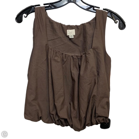 Top Sleeveless By A New Day In Bronze, Size: S