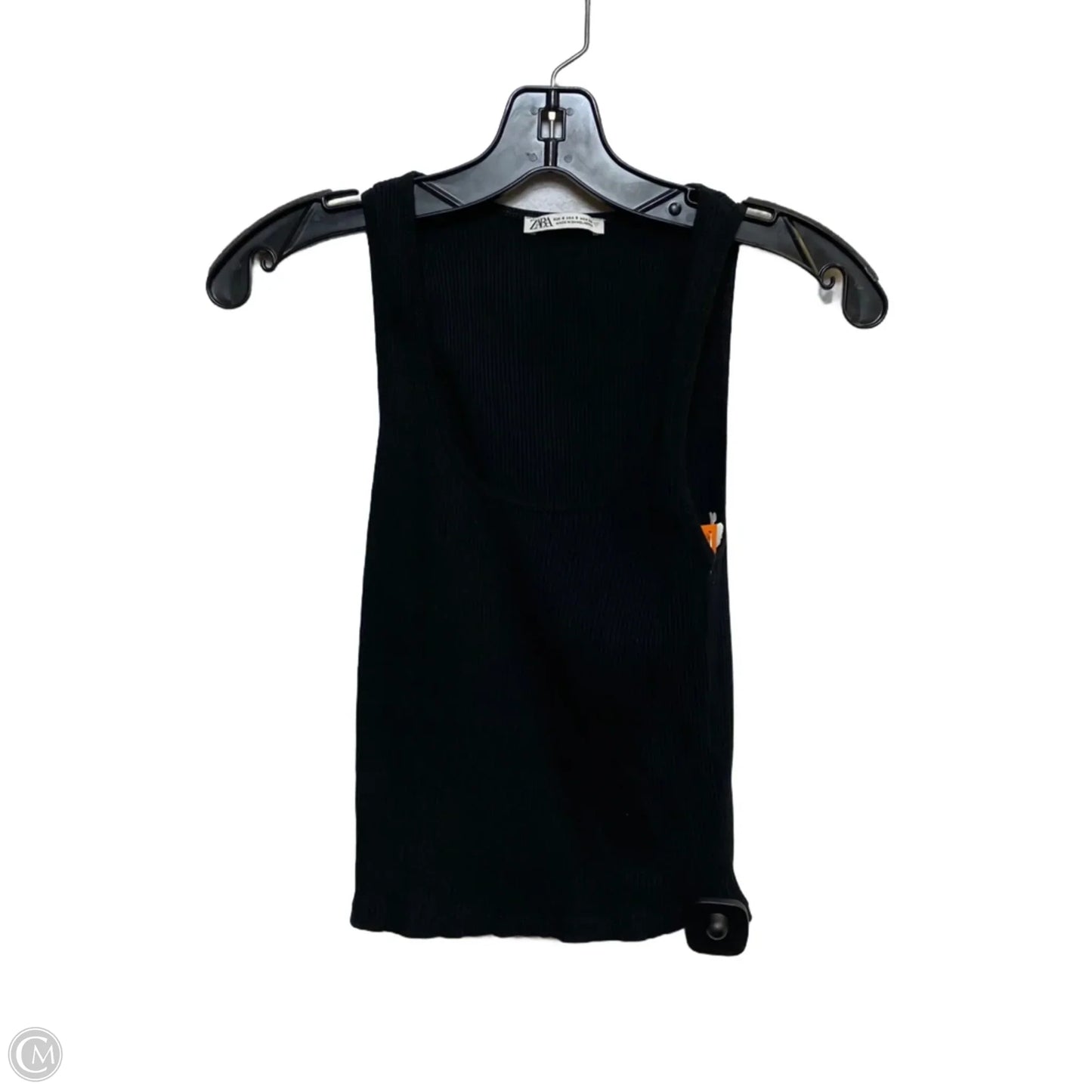 Top Sleeveless Basic By Zara In Black, Size: S