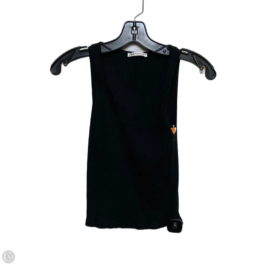 Top Sleeveless Basic By Zara In Black, Size: S