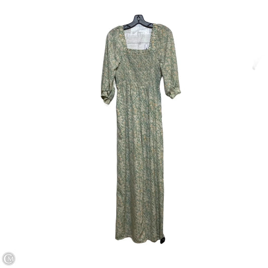 Jumpsuit By Kori America In Green & Tan, Size: M
