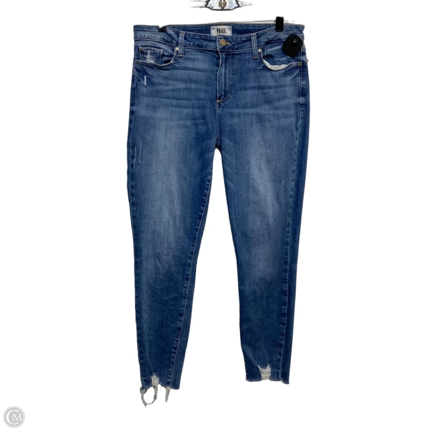 Jeans Designer By Paige In Blue Denim, Size: 14