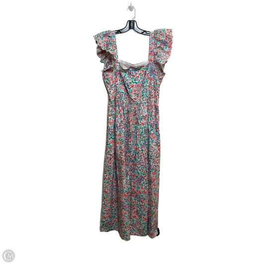 Dress Casual Midi By J. Crew In Multi-colored, Size: L