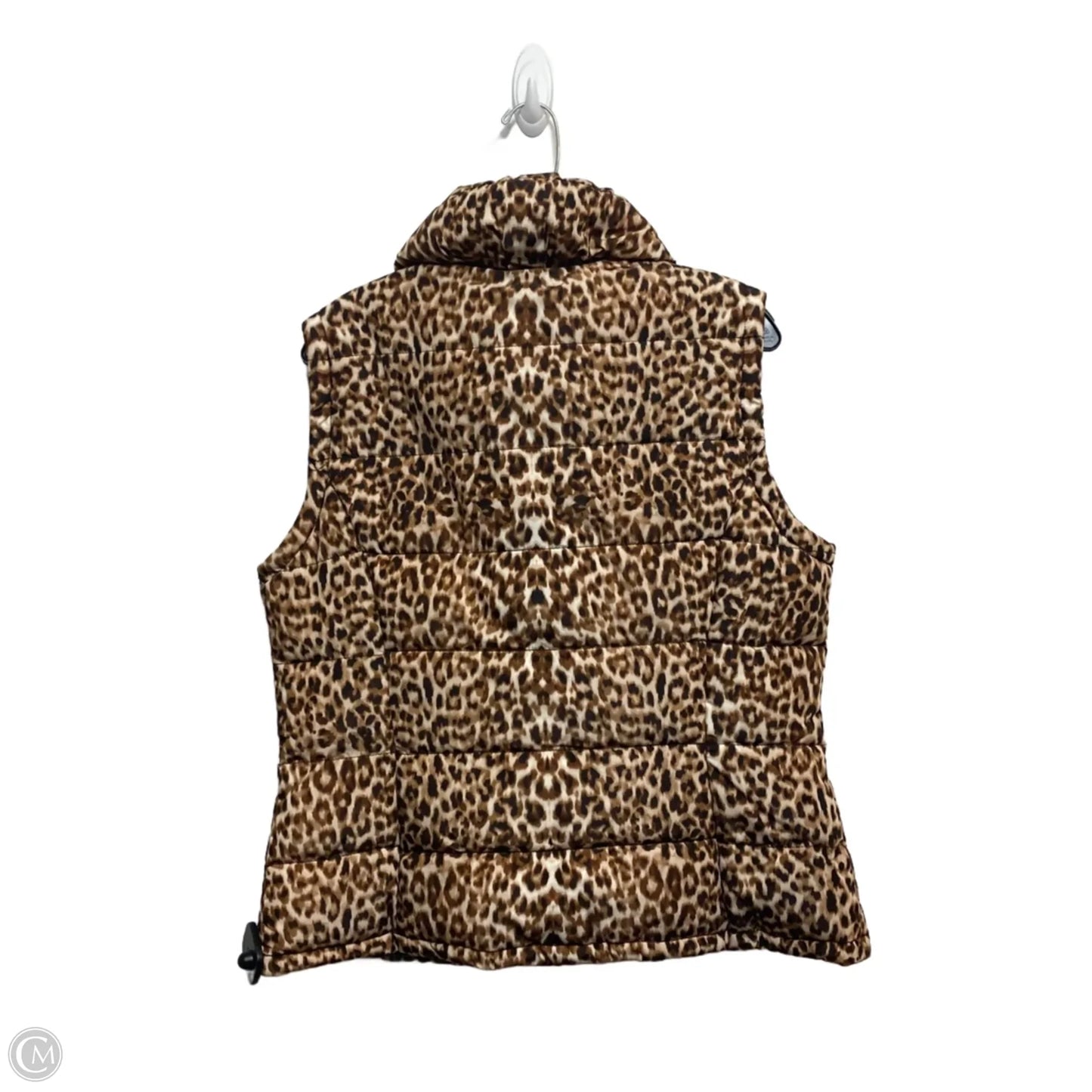 Vest Puffer & Quilted By Calvin Klein In Animal Print, Size: L