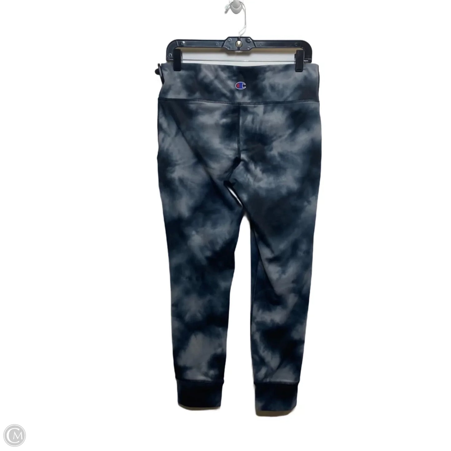 Athletic Leggings By Champion In Black & Grey, Size: L