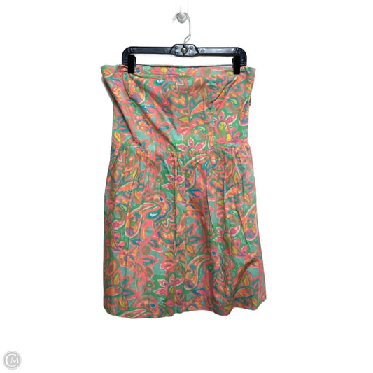 Dress Designer By Lilly Pulitzer In Green & Pink, Size: Xl