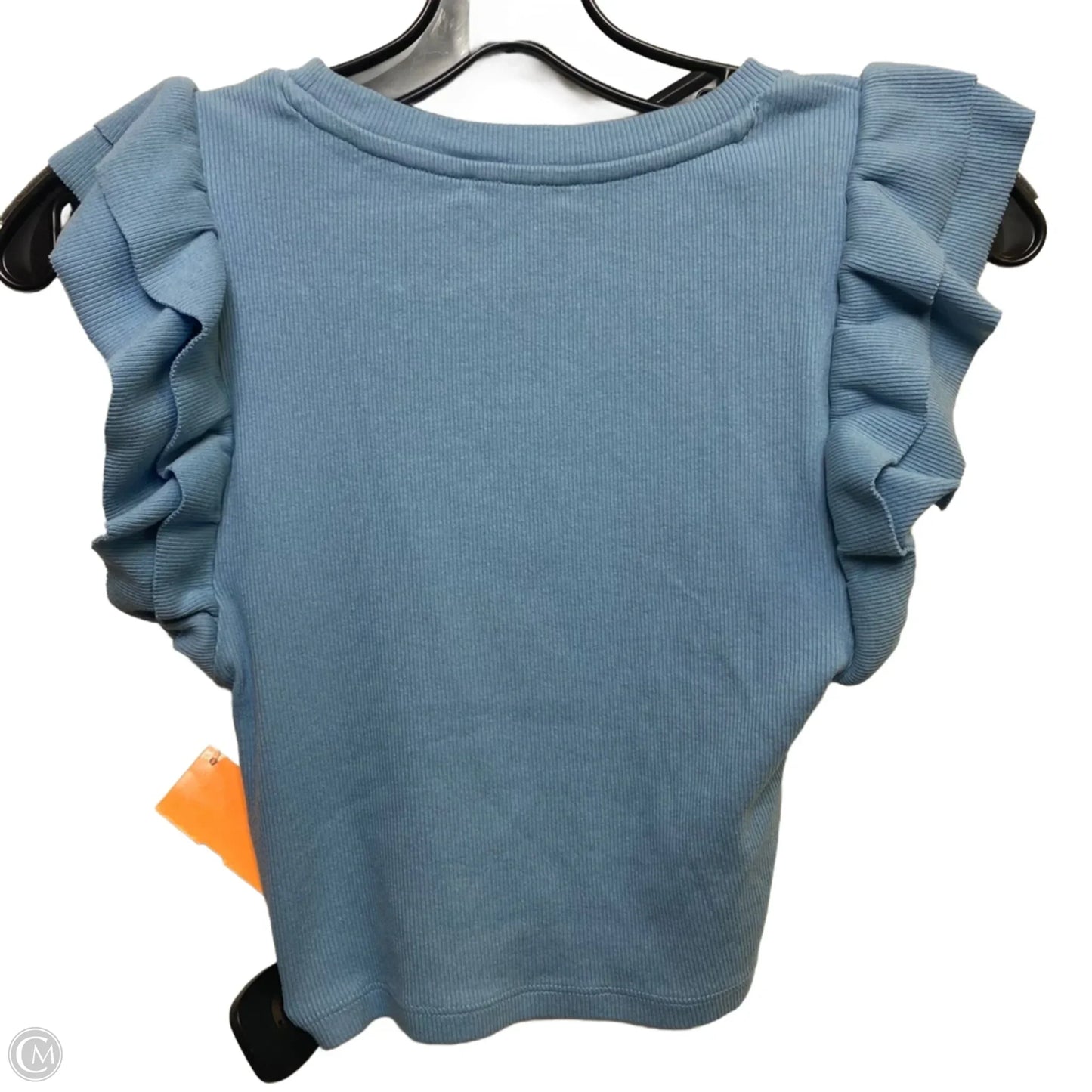 Top Sleeveless By Zara In Blue, Size: S