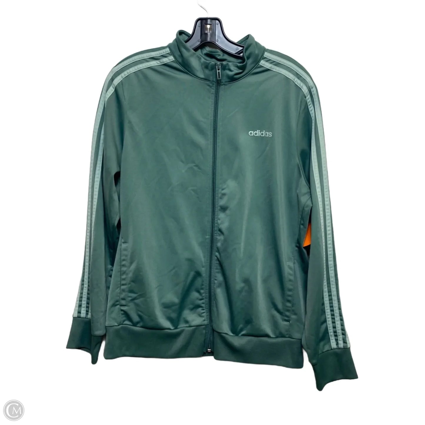 Athletic Jacket By Adidas In Green, Size: Xl