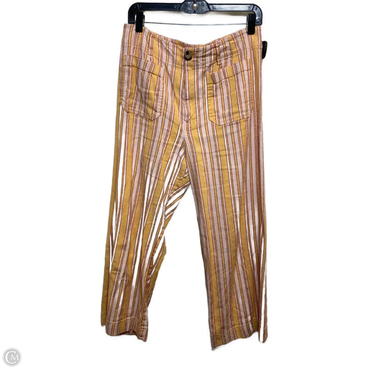 Pants Cropped By Maeve In Orange & Pink, Size: 10p