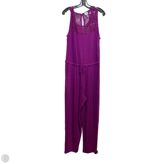 Jumpsuit By Cupio In Purple, Size: 1x