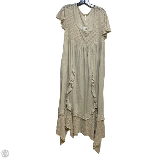 Dress Casual Maxi By Free People In Beige, Size: S