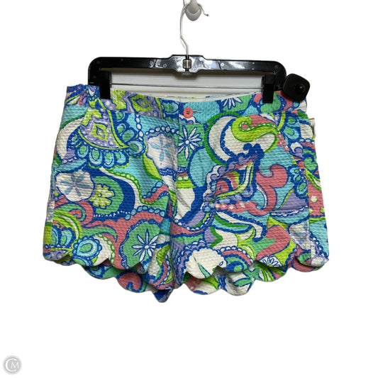 Shorts Designer By Lilly Pulitzer In Blue & Green, Size: 8