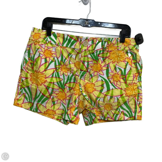 Shorts Designer By Lilly Pulitzer In Green & Yellow, Size: 8