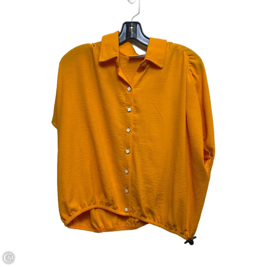Top Short Sleeve By Jolie & Joy In Orange, Size: 1x