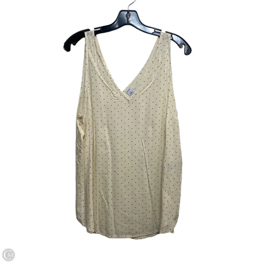 Top Sleeveless By Old Navy In Cream, Size: L