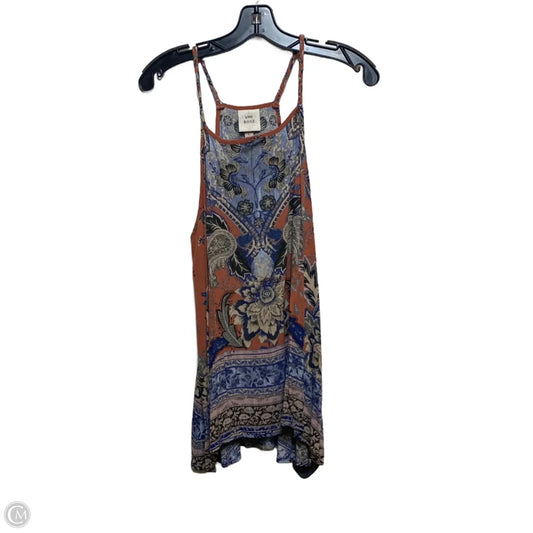 Top Sleeveless By Knox Rose In Blue & Red, Size: L