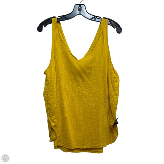 Top Sleeveless By Old Navy In Yellow, Size: L