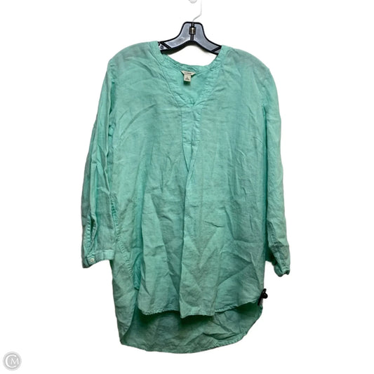 Top Long Sleeve By L.l. Bean In Green, Size: L