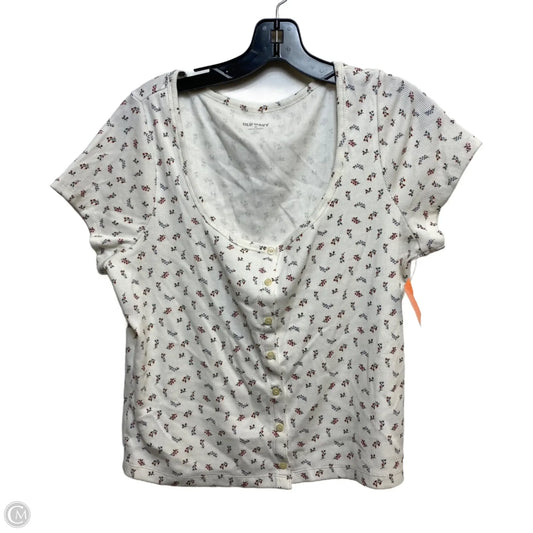 Top Short Sleeve By Old Navy In Cream, Size: Xl