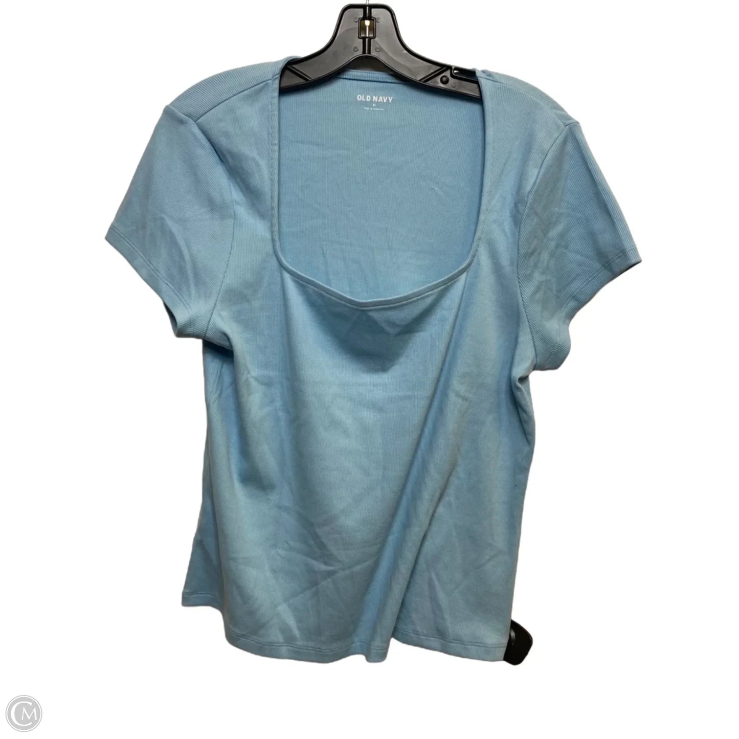 Top Short Sleeve Basic By Old Navy In Blue, Size: Xl
