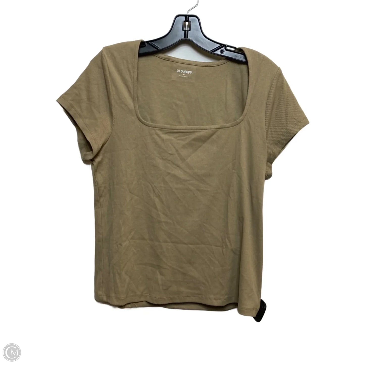 Top Short Sleeve Basic By Old Navy In Brown, Size: Xl