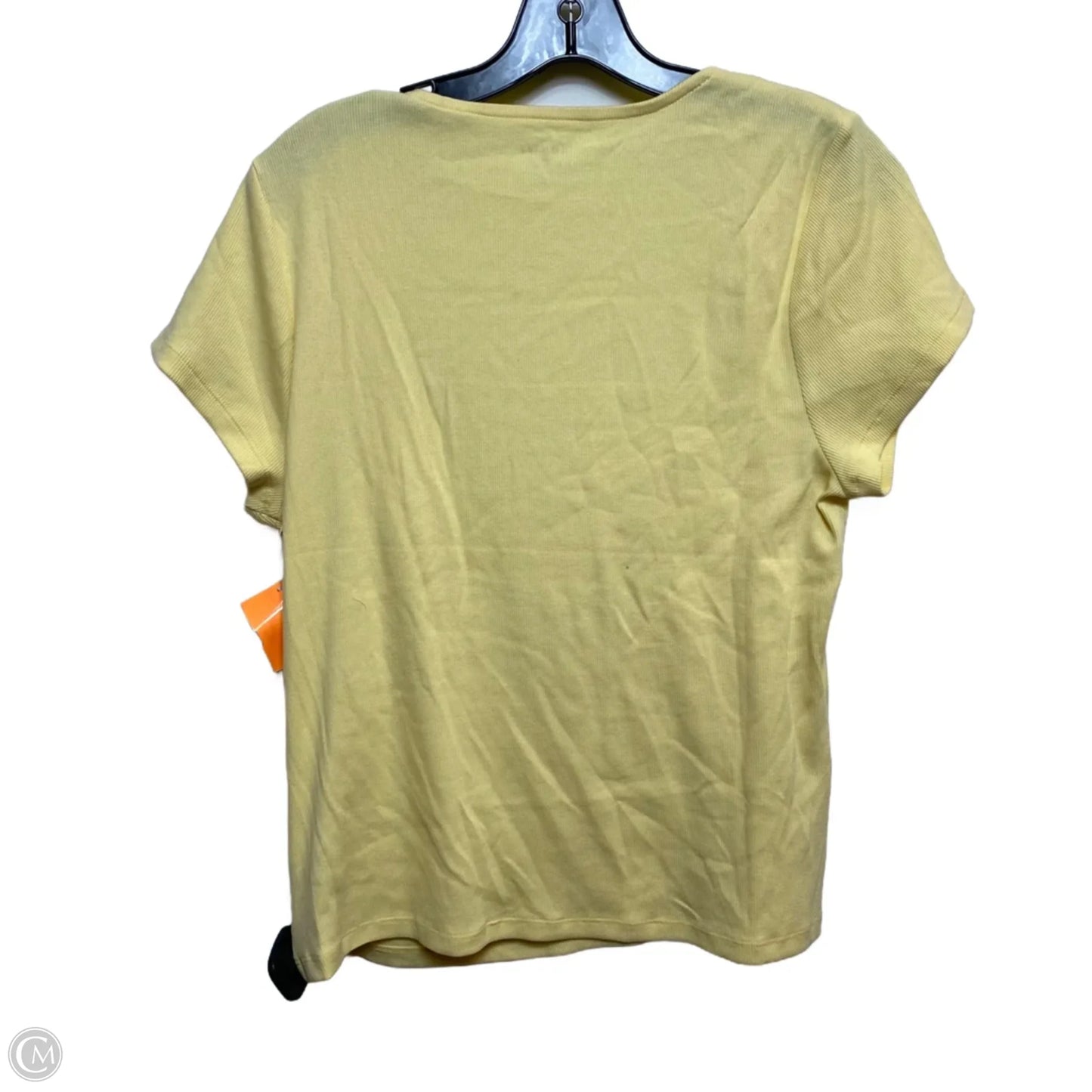 Top Short Sleeve Basic By Old Navy In Yellow, Size: Xl