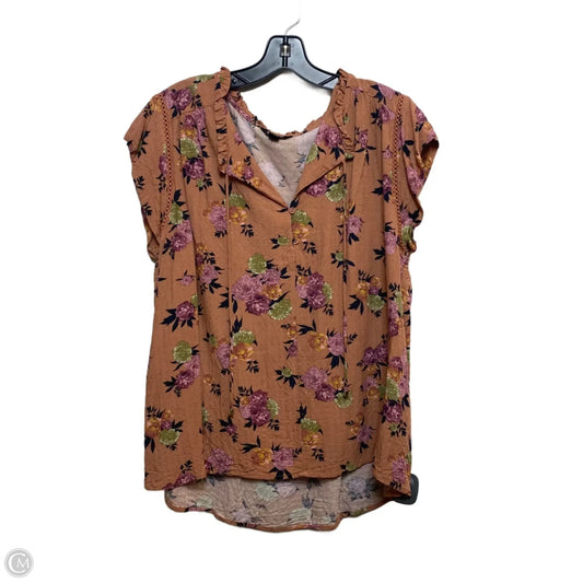 Top Sleeveless By Buffalo David Bitton In Orange, Size: L