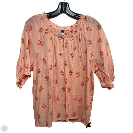Top Short Sleeve By Old Navy In Pink, Size: L