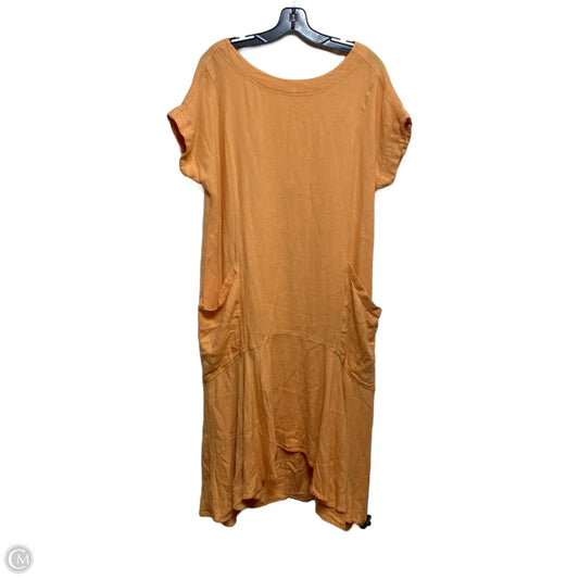 Dress Casual Midi By Free People In Orange, Size: Xs