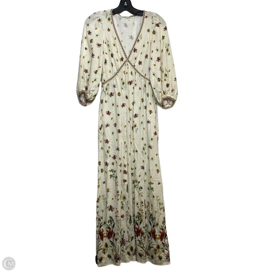 Dress Casual Maxi By Max Studio In Cream, Size: Xs