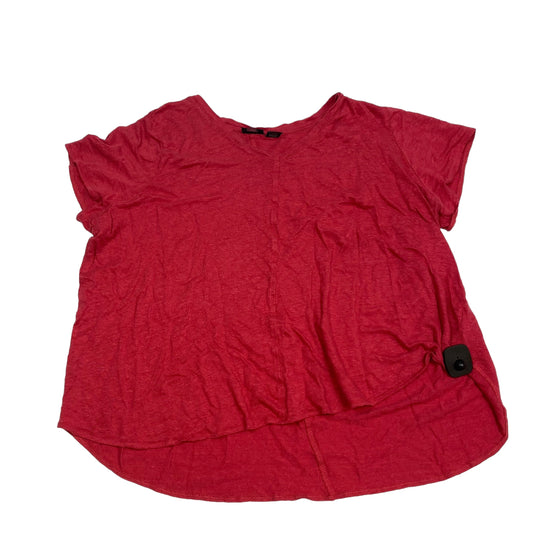 Red Top Short Sleeve Tahari By Arthur Levine, Size 3x