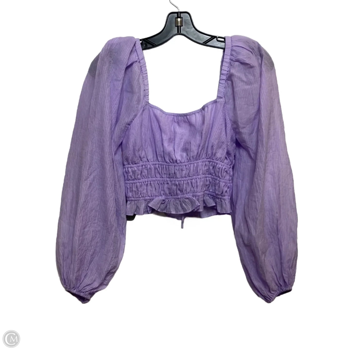 Top Long Sleeve By Astr The Label In Purple, Size: Xs