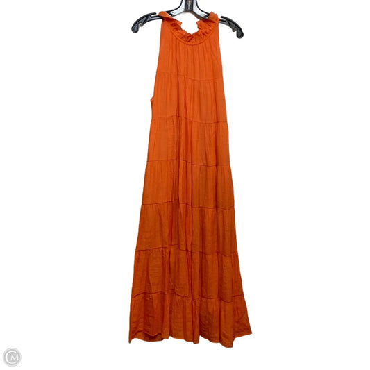 Dress Casual Maxi By Entro In Orange, Size: L