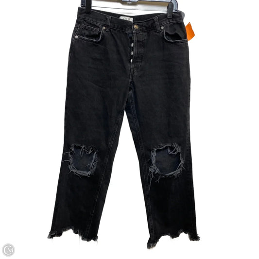 Jeans Cropped By We The Free In Black Denim, Size: 4