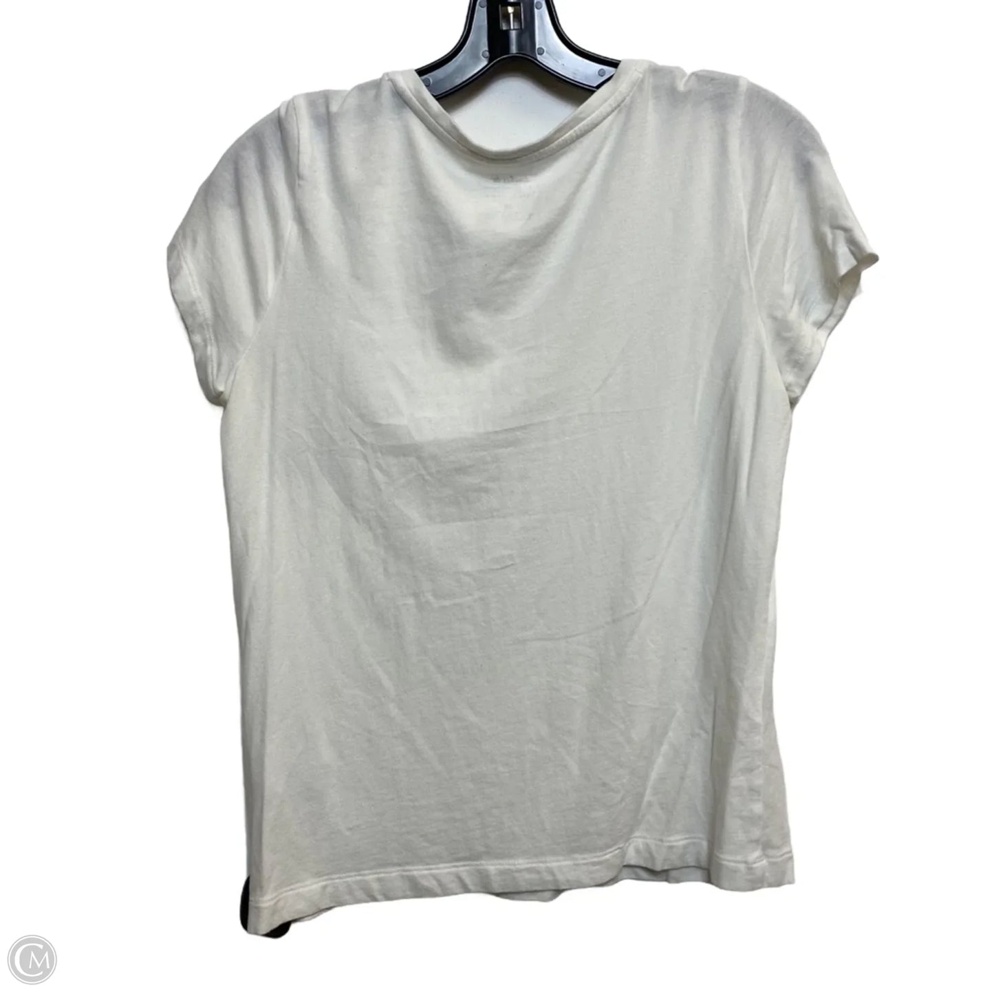 Top Short Sleeve Basic By Banana Republic In White, Size: S