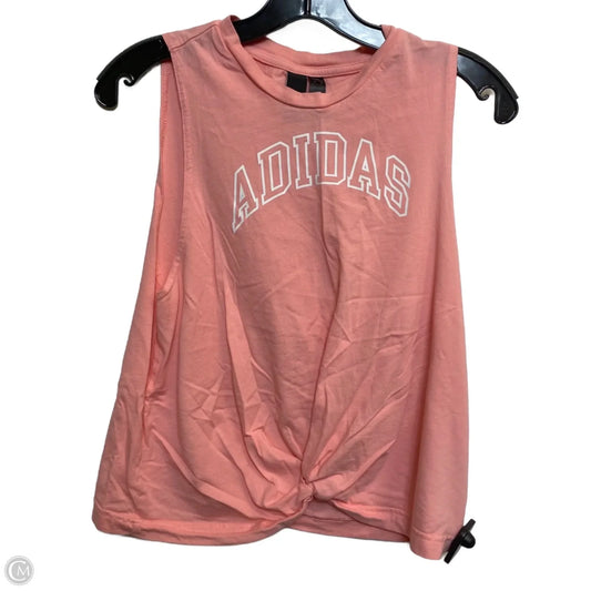 Athletic Tank Top By Adidas In Pink, Size: M