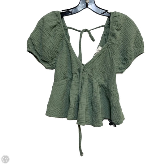 Top Short Sleeve By Francesca's In Green, Size: S