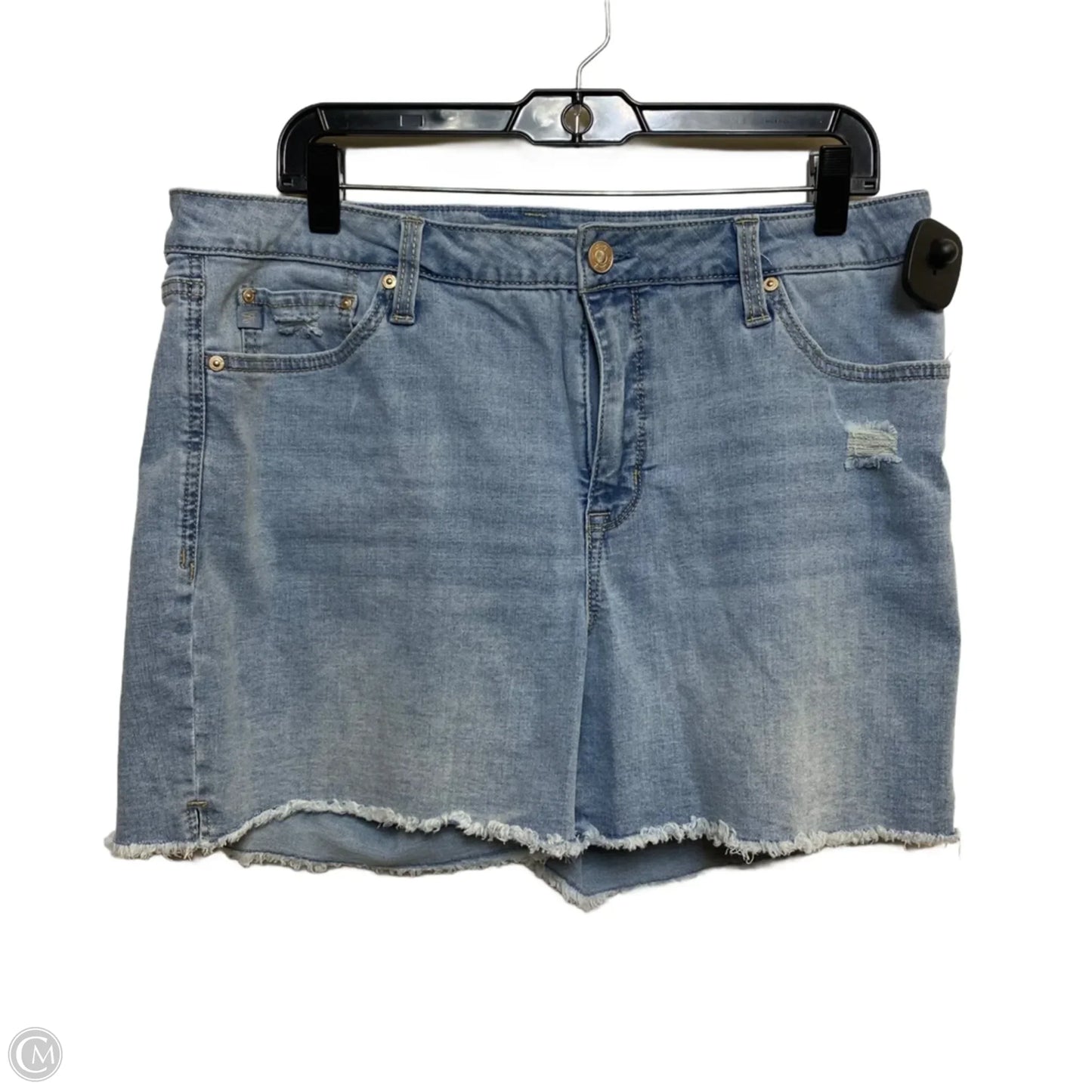 Shorts By Seven 7 In Blue Denim, Size: 14