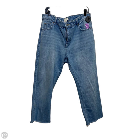 Jeans Cropped By H&m In Blue Denim, Size: 14