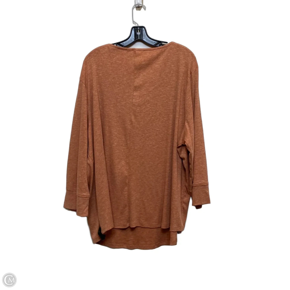 Top Long Sleeve By Cato In Orange, Size: 4x
