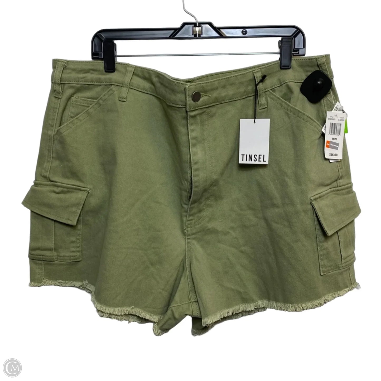 Shorts By Tinsel In Green, Size: 16