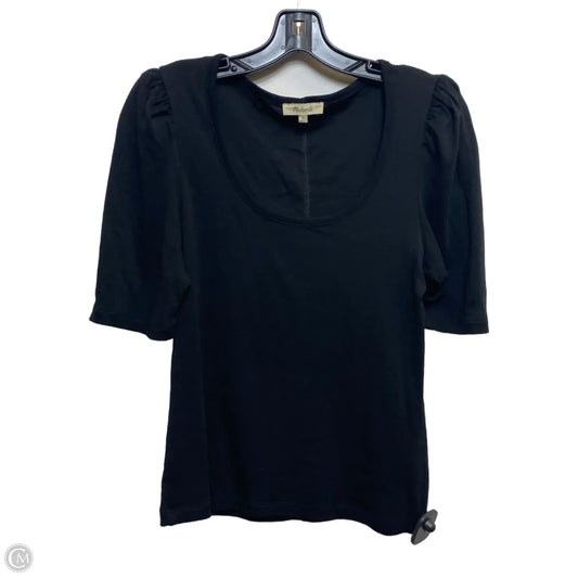 Top Short Sleeve By Madewell In Black, Size: M
