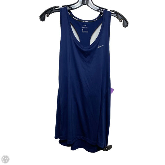 Athletic Tank Top By Nike Apparel In Navy, Size: L
