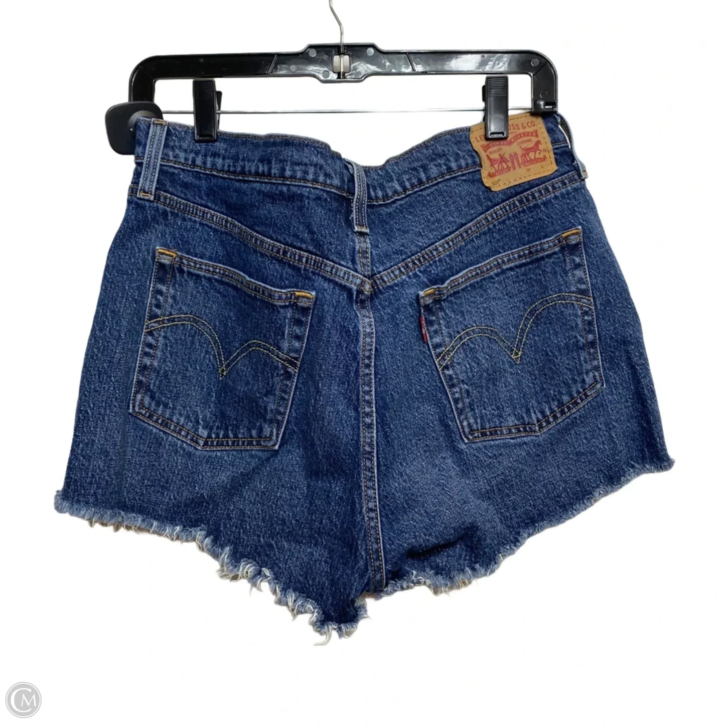 Shorts By Levis In Blue Denim, Size: 14