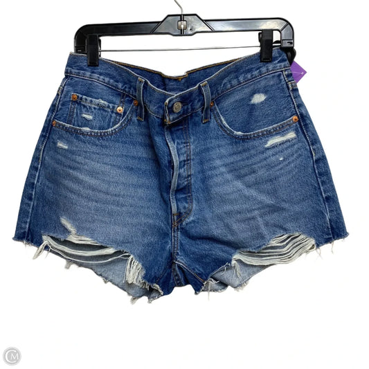 Shorts By Levis In Blue Denim, Size: 14