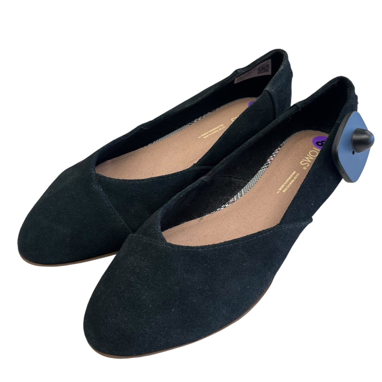 Shoes Flats By Toms In Black, Size: 8