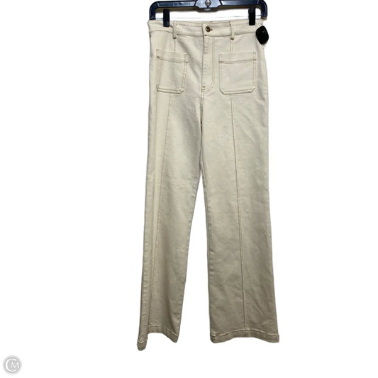 Jeans Wide Leg By Reminiscence In Cream Denim, Size: S