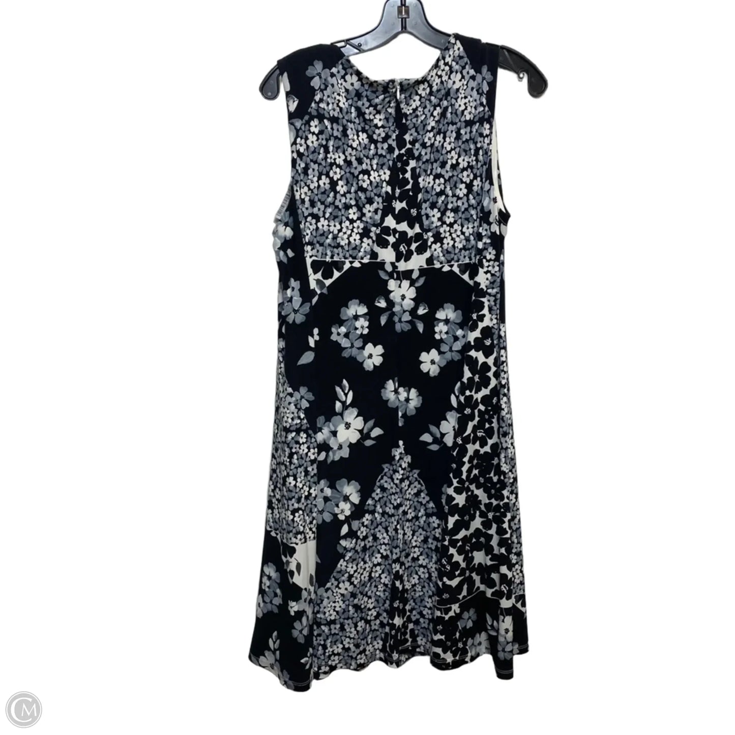 Dress Casual Short By Dkny In Black & Grey, Size: L