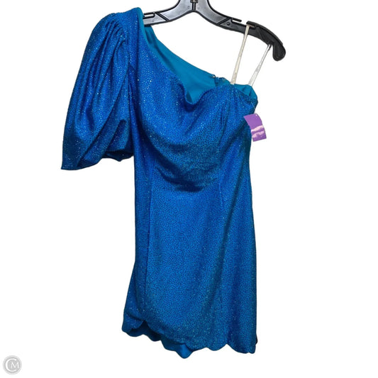 Dress Party Short By Rachel Allan In Blue, Size: S