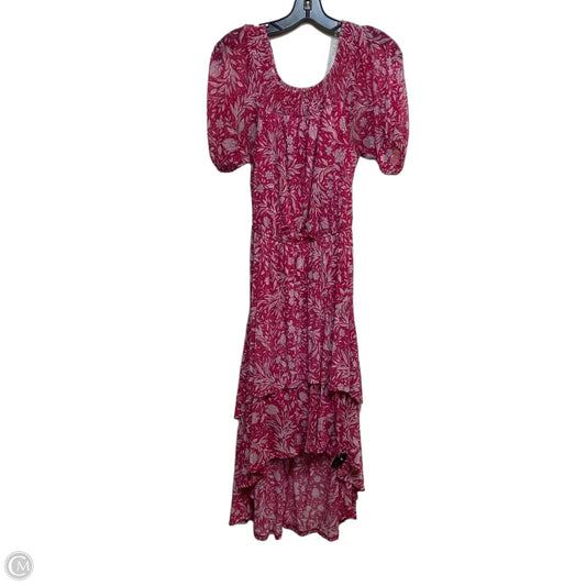 Dress Casual Midi By Harlow & Rose In Pink & White, Size: S