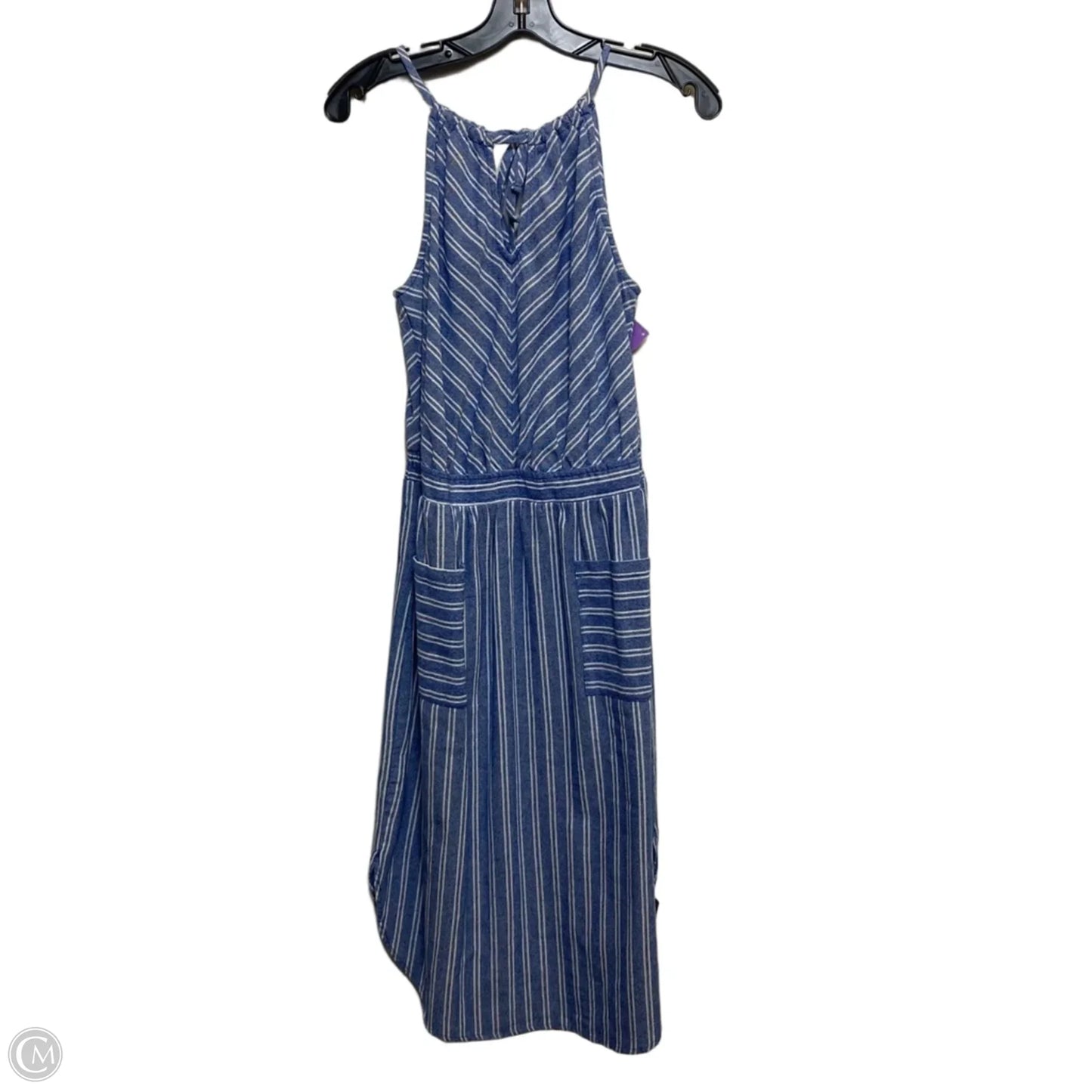 Dress Casual Midi By Universal Thread In Blue, Size: M